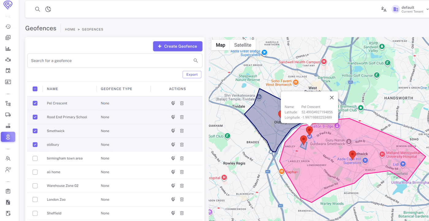 Geofencing preview